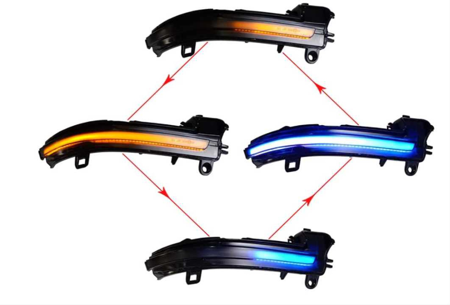 BMW DINAMIK LED AYNA SINYALI MAVI SELAMLAMA (F20-F30-F32-F36-F22-E84)